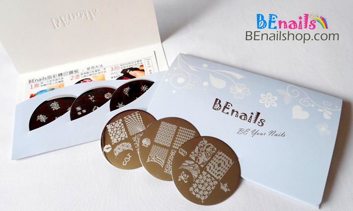 BEnails指甲彩繪轉印鋼板，精緻包裝非常適合做為生日禮物、情人節禮物、聖誕禮物!